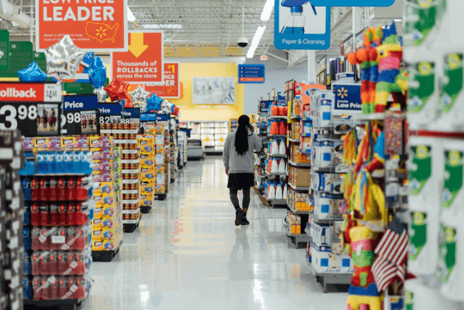 distribucion de productos en supermercado